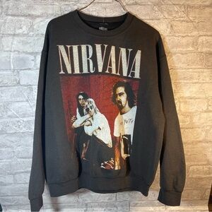 Nirvana Men’s Crewneck Sweatshirt Charcoal Size Small NWOT